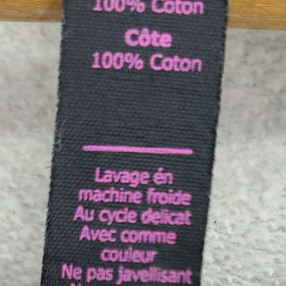 Betsey Johnson Lace Up Crop Oversize Fleece L - Picture 3 of 11